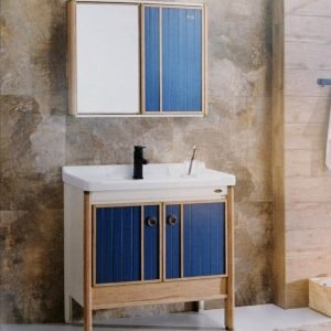 "beautiful-vanity-cabinet-in-purple-and-mahagony-colours-with-morror-fixed-in-a-small-bathroom"