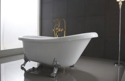 Olivia Antique Look Freestanding Bathtub with Legs - Home Build Store