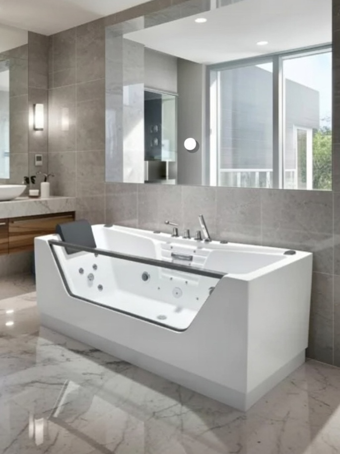 Jacuzzi Bathtub | ZS-8662 Wirlpool | 180x85x65 cm - Homebuild Store